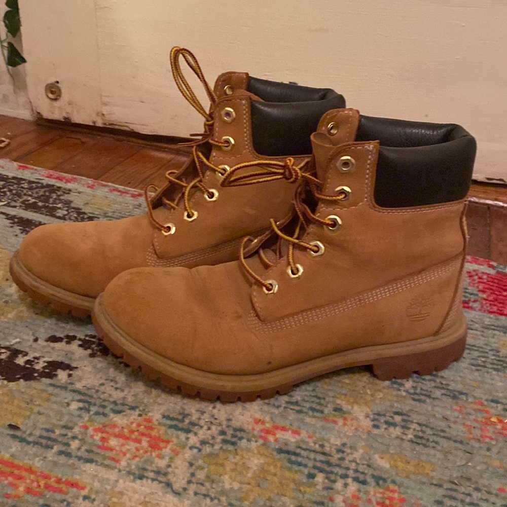 Yellow Leather Timberlands